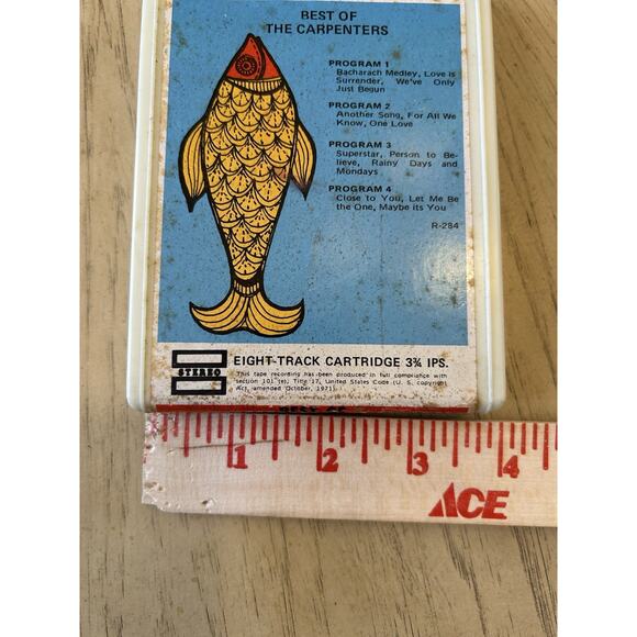 VTG 8 Track Carpenters “The Best Of The Carpenters” Super RARE!!!!! 1971 70s - Picture 7 of 7